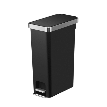 10.5G SLIM TRASH CAN- BLACK