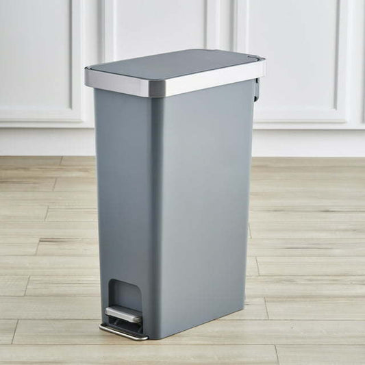 10.5G SLIM TRASH CAN- BLACK