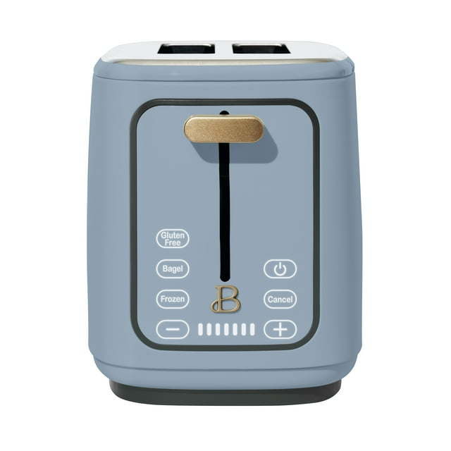 2 Slice Toaster with Touch-Activated Display, Cornflower