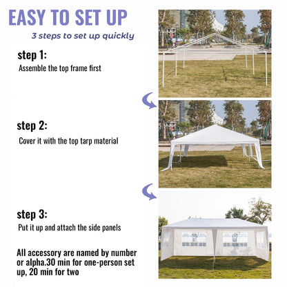 10'x20' Outdoor Canopy Tent Outdoor Party Tent Heavy Duty Canopy Tent Patio Camping Gazebo Wedding Tents Patio Camping Gazebo Canopy