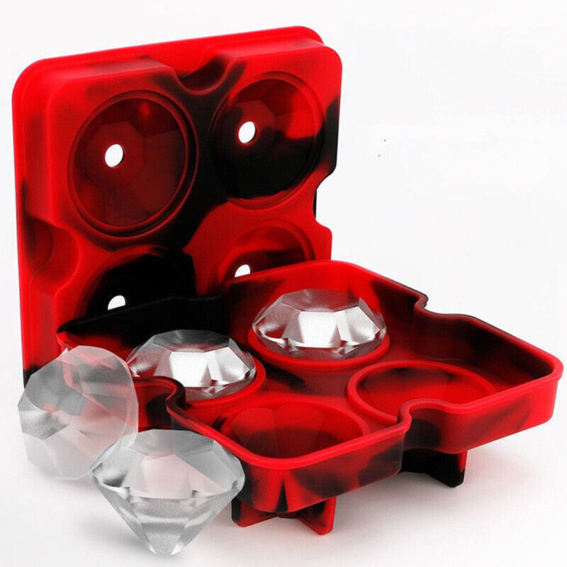 Whiskey Cocktails Ice Cube Ball Maker Tray Silicone Sphere Mold