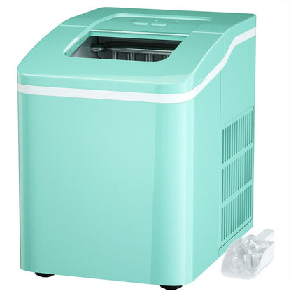 26lbs/24h Portable Countertop Ice Maker Machine with Scoop