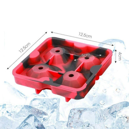 Whiskey Cocktails Ice Cube Ball Maker Tray Silicone Sphere Mold