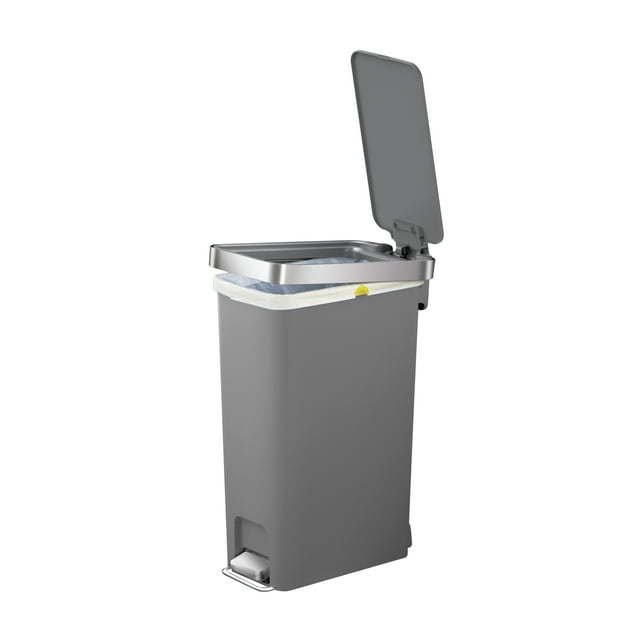 10.5G SLIM TRASH CAN- BLACK