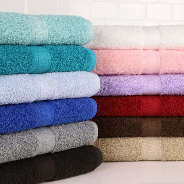 Basic Solid 18-Piece Bath Towel Set Collection