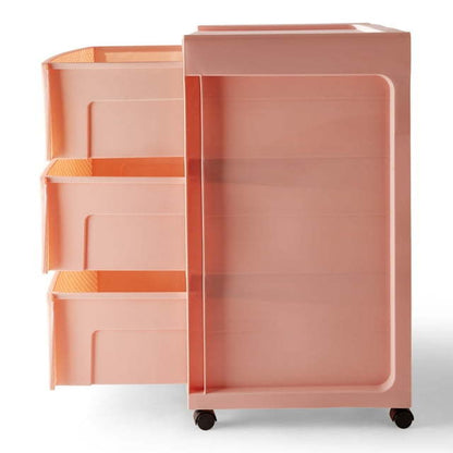 3 Drawer Wide Diamond Plastic Storage Cart