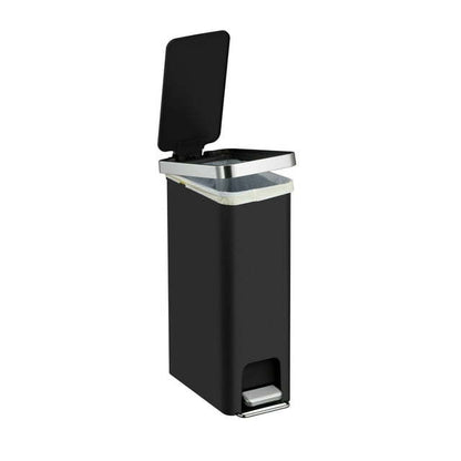 10.5G SLIM TRASH CAN- BLACK