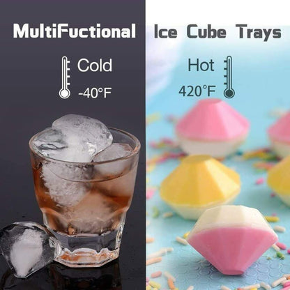 Whiskey Cocktails Ice Cube Ball Maker Tray Silicone Sphere Mold