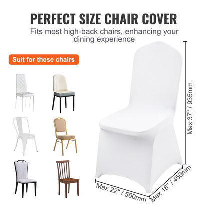 Spandex Chair Covers White Chair Covers 50pcs Wedding Party Banquet Elastic