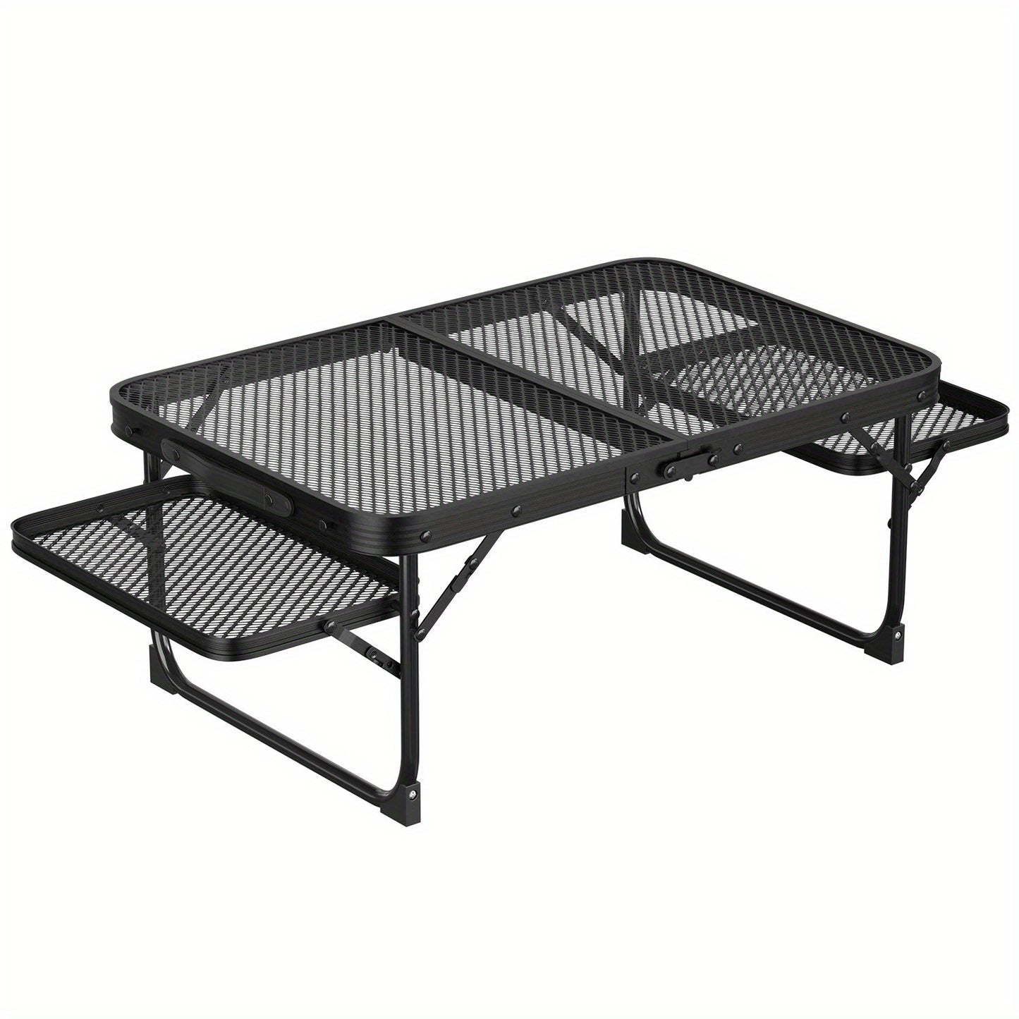 Outdoor Folding Picnic Table Grill Camping Table, 4-6 Person Portable Roll up Aluminum Table, Quick Setup in 1-5 Minutes, for Picnic, Garden, Patio, Dining, BBQ, Party, B