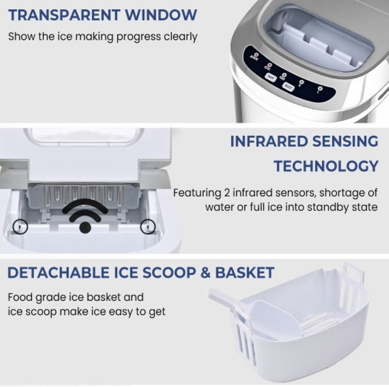 Household Mini Portable Countertop Ice Maker