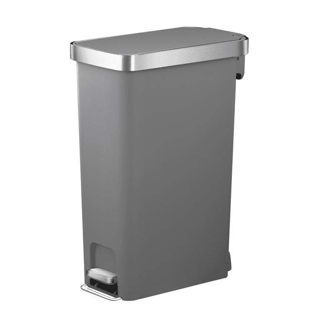 10.5G SLIM TRASH CAN- BLACK