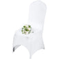 VEVOR 50 Pcs White Chair Covers Polyester Spandex Chair Cover Stretch Slipcovers for Wedding Party Dining Banquet Chair Decoration Covers