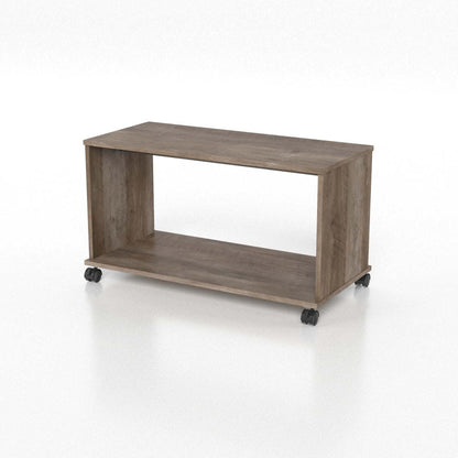 TV Cart for Flatscreen TVs up to 32", Rustic Weathered Oak Finish