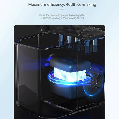 Portable Ice Maker Machine for Home Bars Coffee Shop