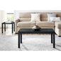 Parsons Coffee Table, Black Oak