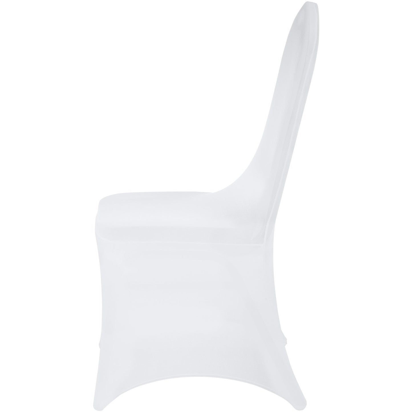 VEVOR 50 Pcs White Chair Covers Polyester Spandex Chair Cover Stretch Slipcovers for Wedding Party Dining Banquet Chair Decoration Covers