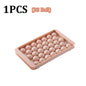 66/33 Ice Ball Mold Hockey Frozen Mini Ball Maker Mold Round Ice Cube Mold with Lid Ice Tray Box Whiskey Cocktail Kitchen Tools