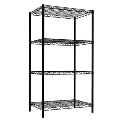 Basics 4-Shelf Narrow Adjustable, Heavy Duty Storage Shelving Unit (250 lbs loading capacity per shelf), Steel Organizer Wire Rack