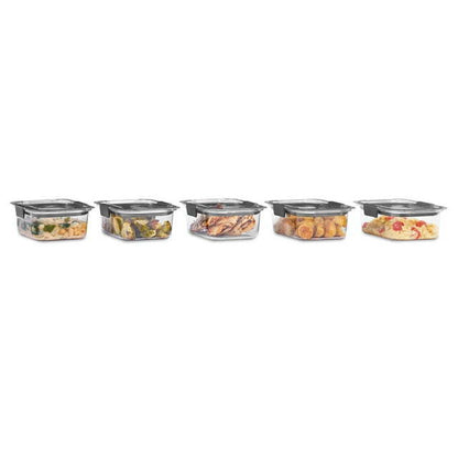 Food Storage Containers, 3.2 Cup 5 Pack, Leak-Proof, BPA Free, Clear Tritan Plastic