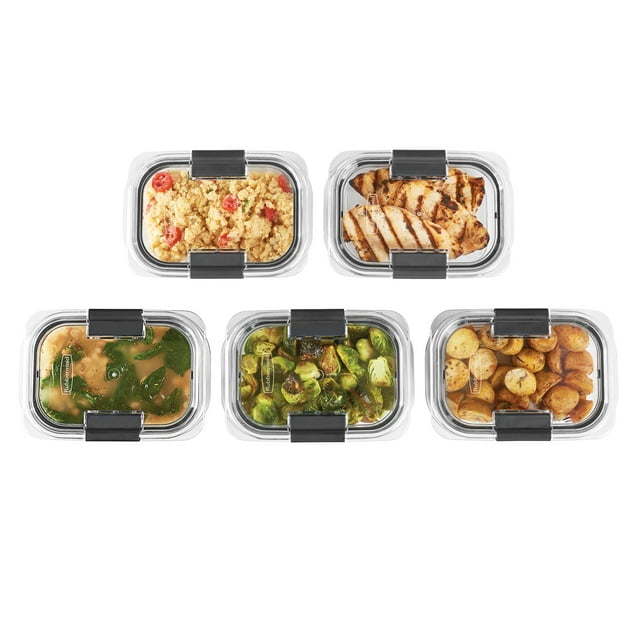 Food Storage Containers, 3.2 Cup 5 Pack, Leak-Proof, BPA Free, Clear Tritan Plastic