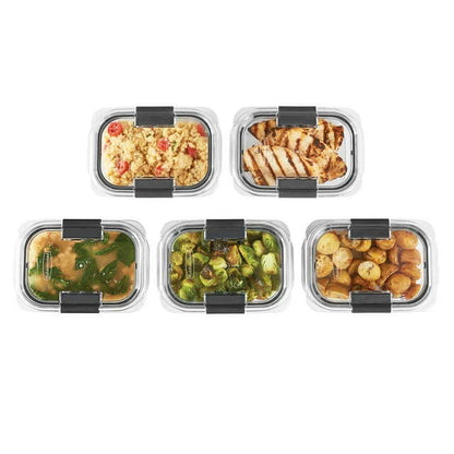 Food Storage Containers, 3.2 Cup 5 Pack, Leak-Proof, BPA Free, Clear Tritan Plastic