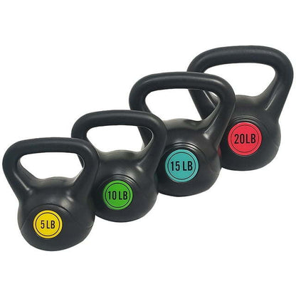 Wide Grip Kettlebell Exercise Fitness Weight Set, 3-Pieces