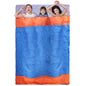 3 People Sleeping Bag for Adult Kids Lightweight Water Resistant Camping Cotton Liner Cold Warm Weather Indoor Outdoor Use 3 Season with Sack for Spring Summer Autumn