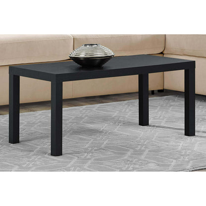 Parsons Coffee Table, Black Oak