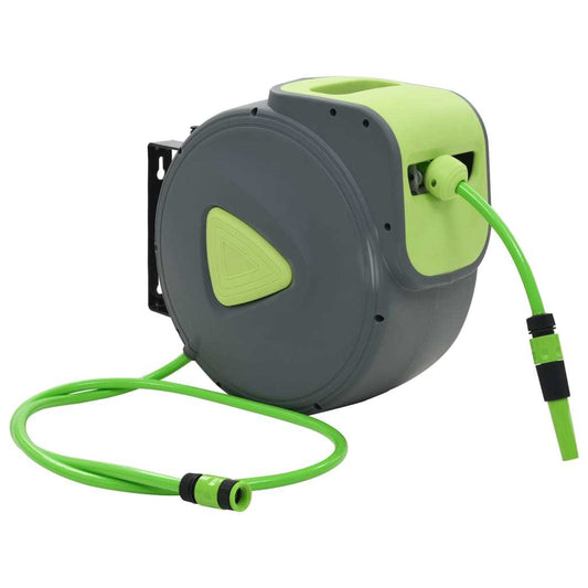 Automatic Retractable Water Hose Reel Wall Mounted 98.4'+6.6'