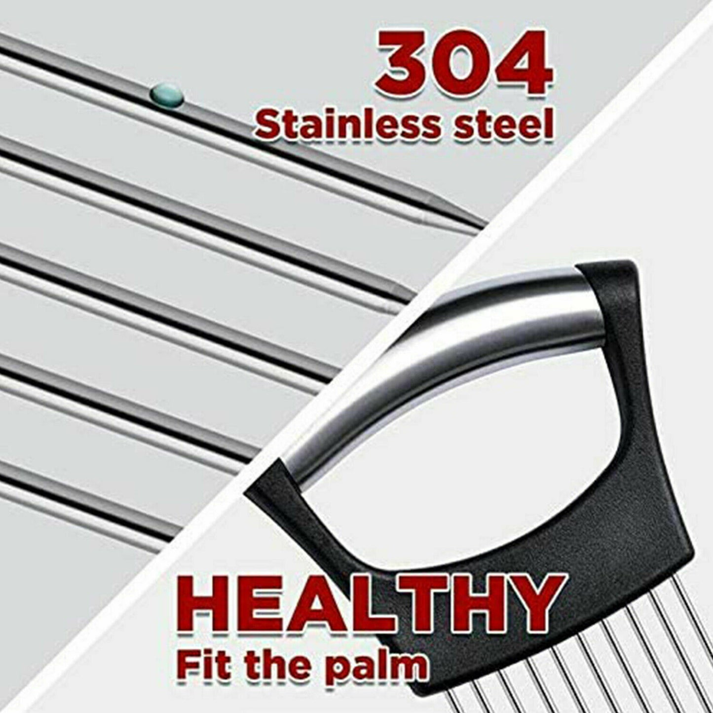 Stainless Steel Onion Holder Slicer Vegetable Tools Tomato Cutter Kitchen Gadget Steel Onion Needle With Cutting Safe Aid Holder Easy Slicer Cutter Tomato Safe Fork Handheld Vegetable Knife Kitchen