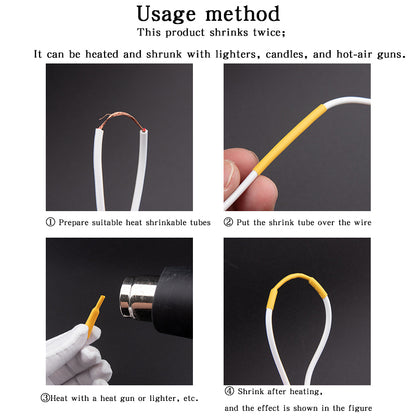 Heat Shrink Tube Set, 530 Pieces, Heat Shrink Tubing Assortment, Coloured Shrink Sleeves, 2:1 Shrink Ratio, Insulation Hose for Cables